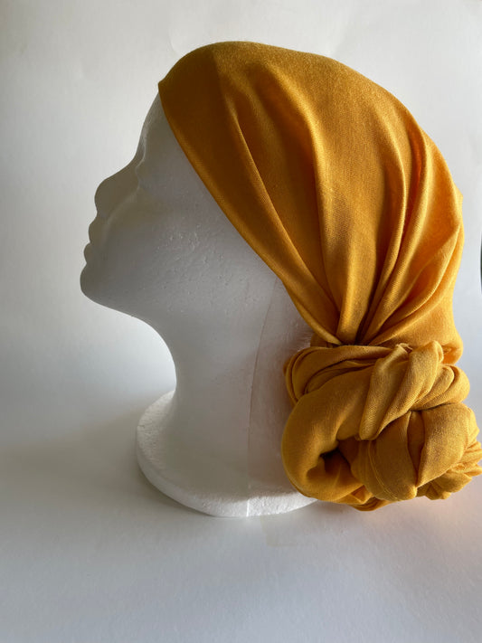 Yellow mustard Head wrap/ Mostasa