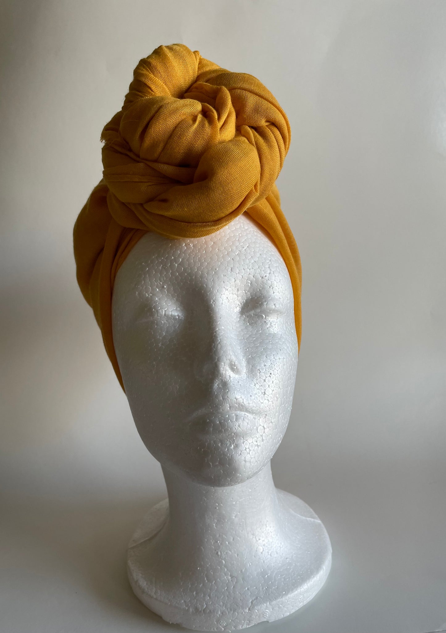 Yellow mustard Head wrap/ Mostasa