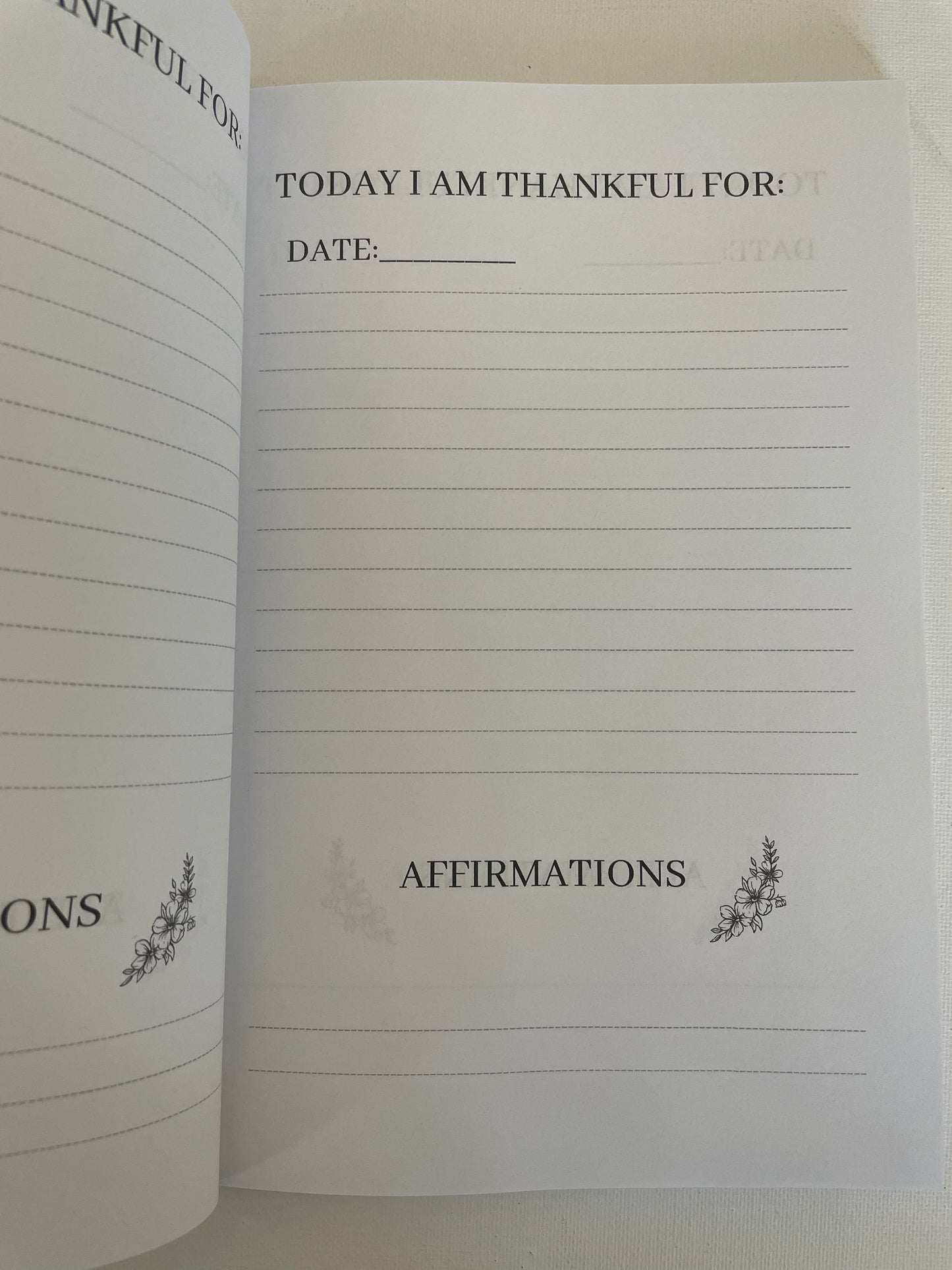 Gratitude journal